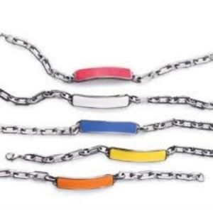 NWT LiaSophia throwback yellow ID bracelet